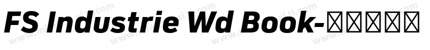 FS Industrie Wd Book字体转换